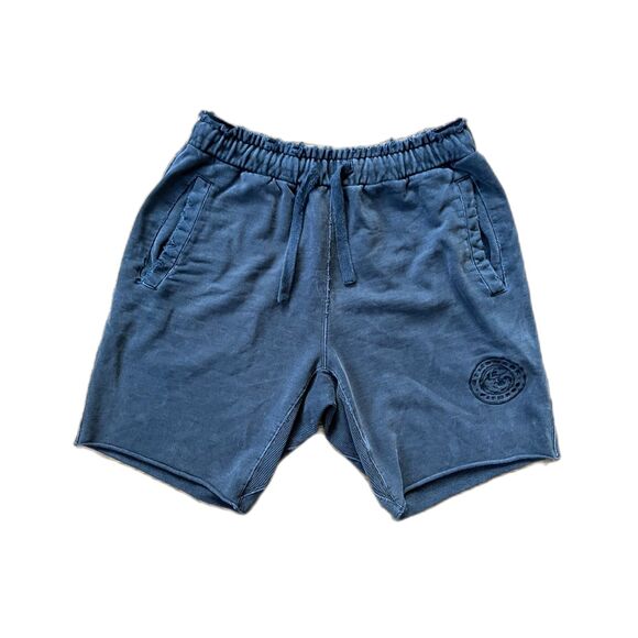 GYMSHARK Gray Distressed Gym Shark Sport Active Running Shorts  Mens Size Medium - Picture 2 of 9